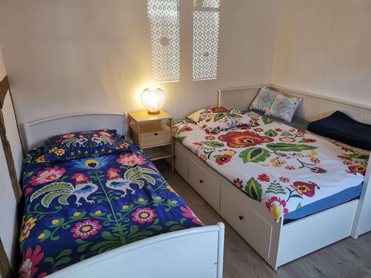 Une Maison A Colombages - Cosy, Lumineuse Et Sauna Kesseldorf エクステリア 写真